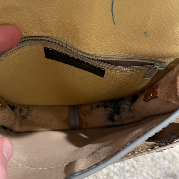 Genuine Leather Small Gray Crossbody Purse Made in Italy 🇮🇹 Florence - Picture 7 of 10